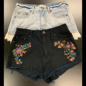 FREE PEOPLE & BDG Jean Shorts
